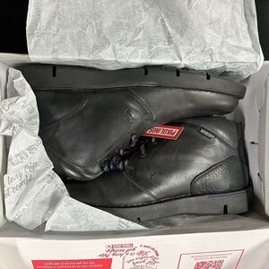 New Pikolinos Tolosa Carbon Black Leather Oxford Lace Up Ankle Boots 43